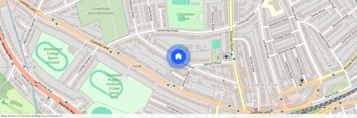 Richmond road, SW20: 1 bed 1 rec 1 bath unfurn