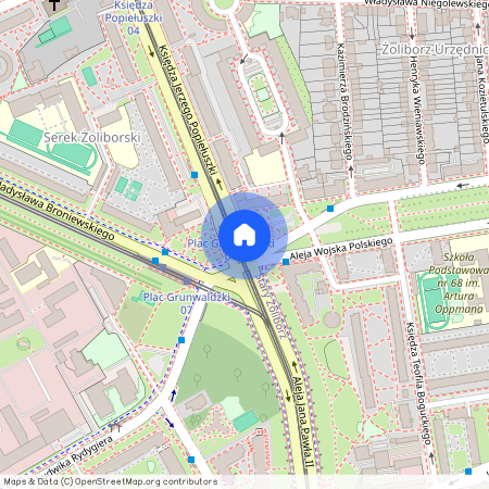 ul. ks. Jerzego Popiełuszki, Stary Żoliborz, Żoliborz, Warszawa, mazowieckie