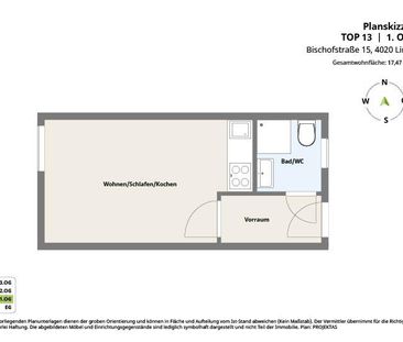 1 Zimmer City-Apartment mit Küche in bester Innenstadtlage! - Photo 3