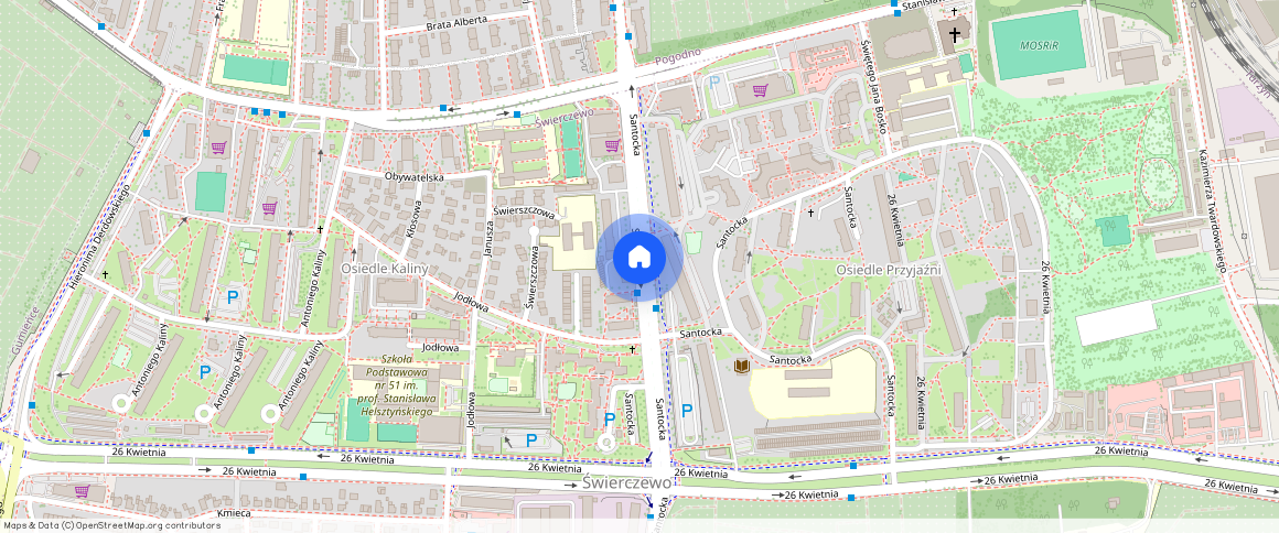 Szczecin, Przyjaźni, Santocka