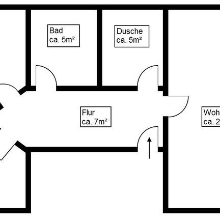 Große 2 Raum-Wohnung mit Balkon - Photo 3