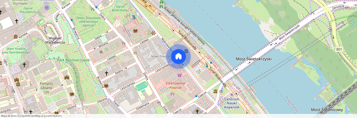 ul. Wybrzeże Kościuszkowskie, Powiśle, Śródmieście, Warszawa, mazowieckie