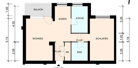 Helle modernisierte 2- Zimmer-Wohnung mit Balkon - 24568 Kaltenkirchen - Photo 2