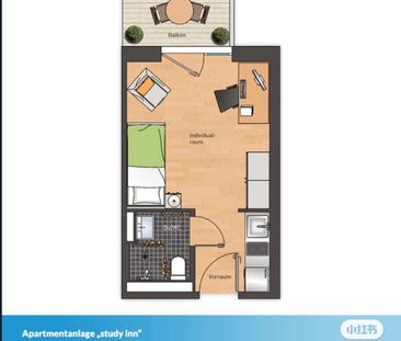 Zwischenmiete für Einzimmerwohnung - Foto 1