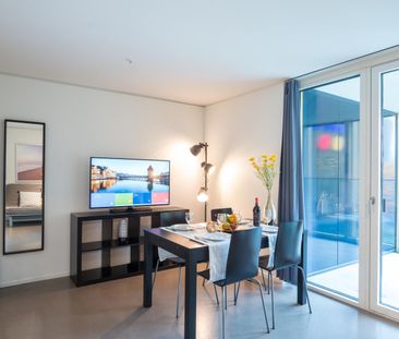 Moderne, möblierte 2-Zimmer-Wohnung mit Balkon in Luzern - Foto 6