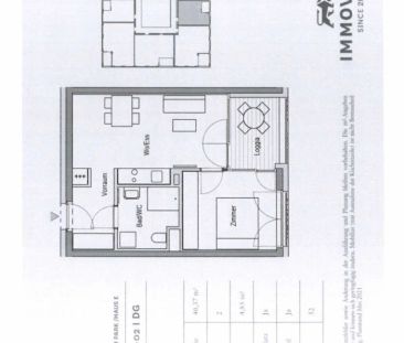 2-Zimmer-Dachgeschosswohnung mit Loggia – Stiege E / Top 7-02 - Foto 6