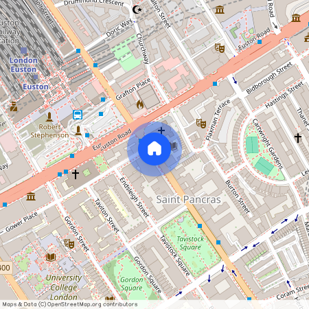 Upper Woburn Place, Bloomsbury, London, WC1H