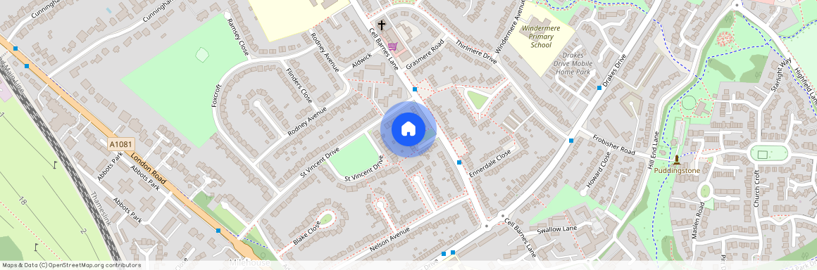 Cell Barnes Close, St. Albans, Hertfordshire, AL1