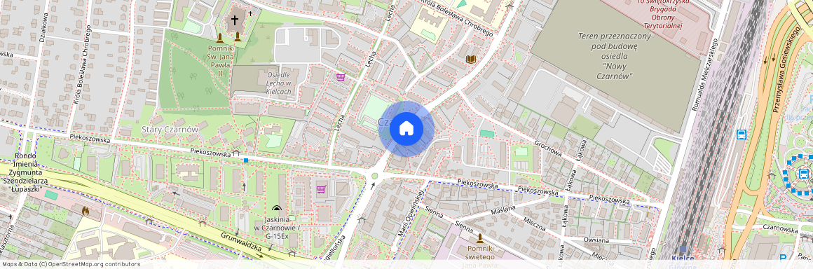 ul. Lecha, Czarnów, Kielce, świętokrzyskie