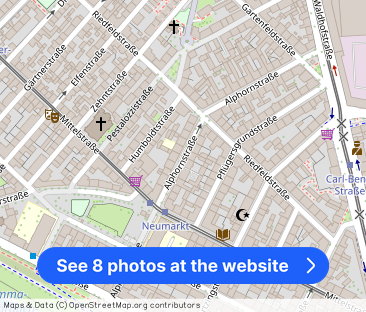 Möbliertes 1-Zimmer-Apartment in direkter Neckarlage – mit 2 Balkon... - Photo 1