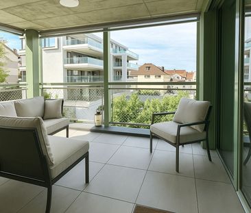 Möblierte exklusive 3.5-Zimmer-Wohnung mit zwei Balkonen im Zentrum... - Foto 1