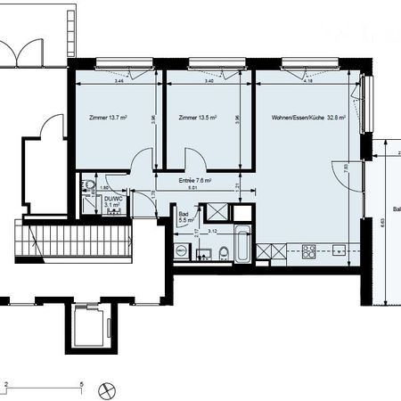Unfurnished 3.5-room apartment in Suurstoffi, Rotkreuz - Foto 4