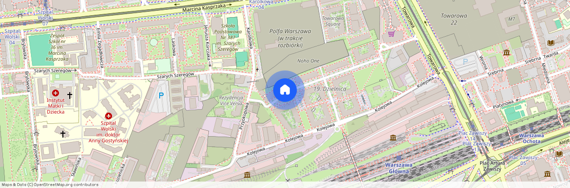 ul. Kolejowa, Czyste, Wola, Warszawa, mazowieckie