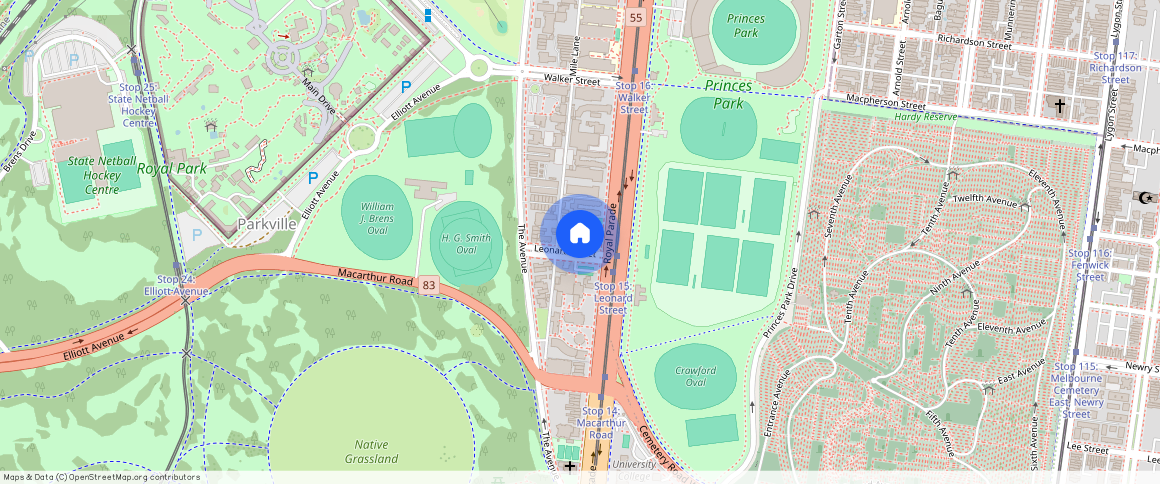 ** Leonard St Parkville VIC 3052, Australia