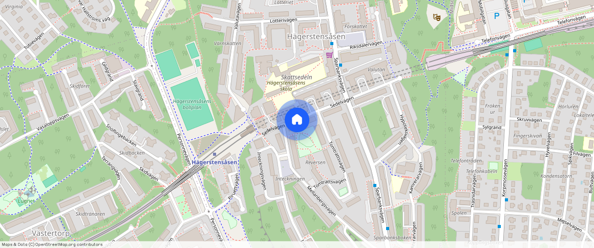 Sedelvägen **, Hägerstensåsen