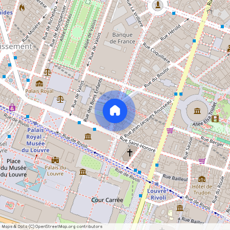 Rue Croix des Petits Champs entre Rue du Pélican et Rue du Bouloi 75001 Paris (1er arrondissement)