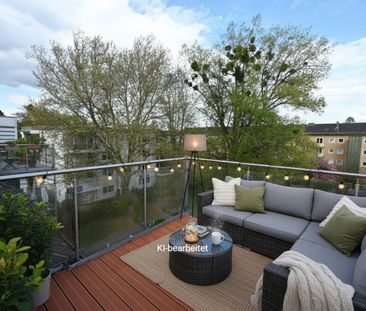 Exklusive Dachgeschosswohnung mit großer Terrasse – Ruheoase im Her... - Photo 2