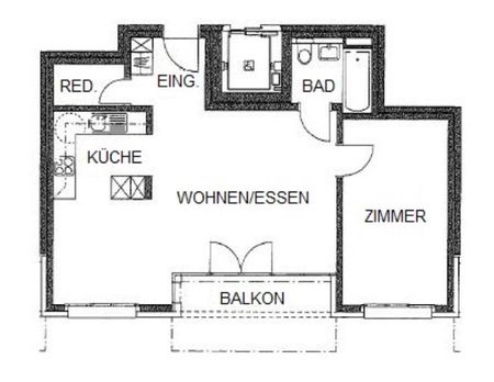 2.5 Zimmer, 58 m², 1. Stock - Photo 5