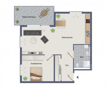 Neubaumietwohnungen in TOP-Lage von Horb-Hohenberg / Erstbezug! - Photo 3