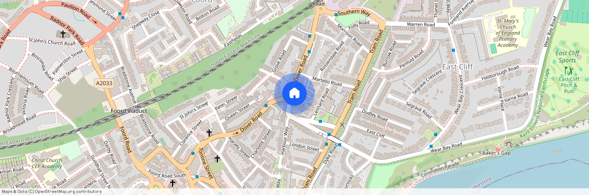 Dover Road, Folkestone, Kent, CT20