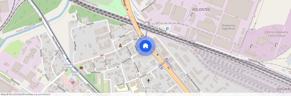 ul. Spadzista, Ostatni Grosz, Częstochowa, śląskie