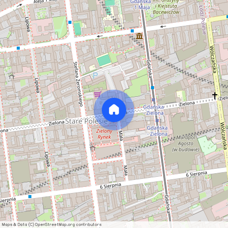 ul. Zielona, Stare Polesie, Polesie, Łódź, łódzkie